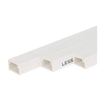 LESSO/联塑 PVC电线槽(A槽)白色，20×10 4M