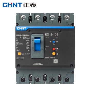 CHINT/正泰 NXMLE系列剩余电流动作断路器 ,NXMLE-250S/4300A 200A C
