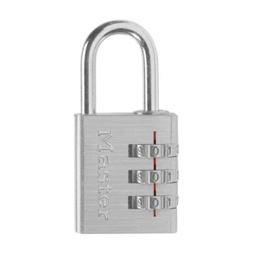 Master Lock/玛斯特锁具 铝制密码锁，30mm宽锁体，23mm锁钩，630D
