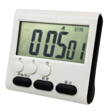 SAFEWARE/安赛瑞 定时器，电子计时器定时闹钟多功能电子提醒器，练习考试闹钟倒计时器，黑白色，601106