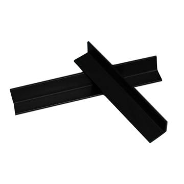 SAFEWARE/安赛瑞 L型塑料护角条，防撞塑料护边包角，黑色，尺寸：20×20×1000mm（30根装）