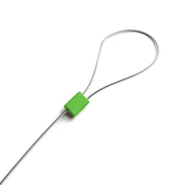 SAFEWARE/安赛瑞 抽紧式方头钢丝铅封（100根装）绿色，Φ1.8×400mm（包），23477