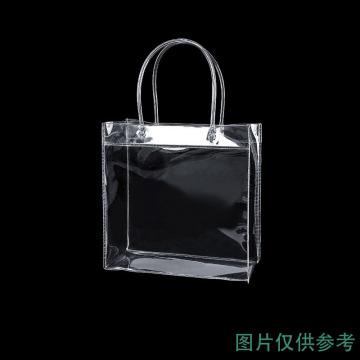 SAFEWARE/安赛瑞 透明手提袋，20×20×8cm 正方形 25个装 240275