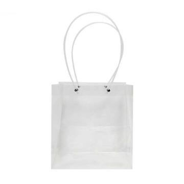 SAFEWARE/安赛瑞 透明PVC手提袋，10个装 正方形常规款 240827