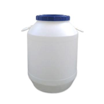 SAFEWARE/安赛瑞 圆形塑料化工桶 50L（1个装），白色，带盖