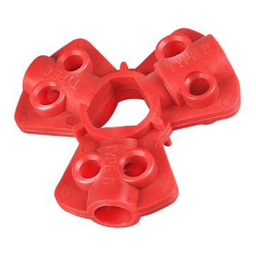 SAFEWARE/安赛瑞 气源锁具，适用于6.4/9.5/12.7mm的外螺纹气源接头，尼龙材质，红色，37042