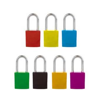 SAFEWARE/安赛瑞 安全挂锁（黄），铝合金锁体，钢制锁梁，黄色，锁梁Ф6mm，高38mm，14693