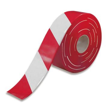 SAFEWARE/安赛瑞 AGV磁条保护胶带，1mm厚PVC基材，100mm×30m，红/白，12017