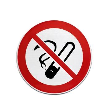 SAFEWARE/安赛瑞 交通安全标识（禁止吸烟）Φ60cm,铝板反光交通标志牌,11010