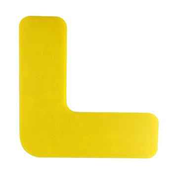 SAFEWARE/安赛瑞 目视化标记耐压耐磨型，工厂车间地面定位标贴，L型10片装，黄色，10940