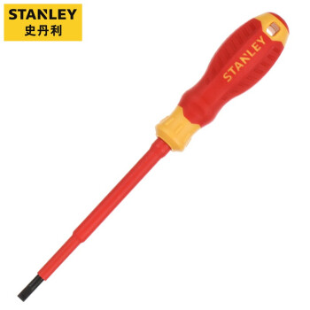 STANLEY/史丹利 VDE绝缘一字螺丝批，2.5x75mm，STMT60195-23，螺丝刀 起子 改锥