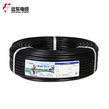 FE/远东 多芯软电线，RVV-2*1.5mm2 黑色，100米/卷