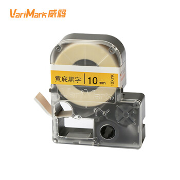 VariMark/威码 乙烯标签带，黄底黑字 6mm×8.5m