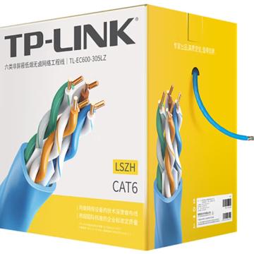 TP-LINK/普联 六类非屏蔽低烟无卤网络工程线,TL-EC600-305LZ,305米