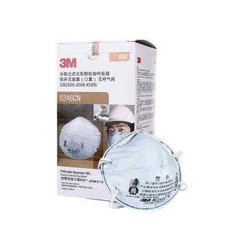 3M 防尘及酸性气体口罩 ,8246CN ,R95 头带式 ,20个/盒