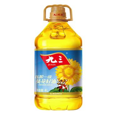 JS/九三 压榨一级葵花籽油 ,4L