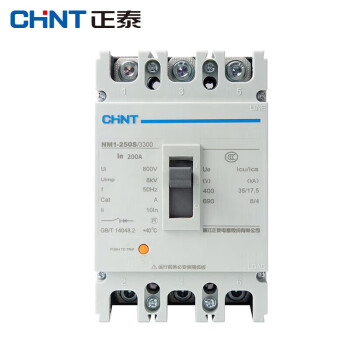 CHINT/正泰 NM1系列塑料外壳式断路器 ,NM1-250S/3300 200A G