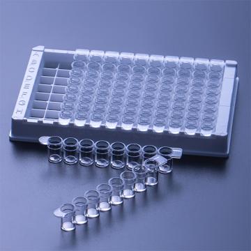 BKMAM/比克曼生物 高吸附透明酶标板单条可拆，12*F8连，110308003，1个/袋，100袋/箱