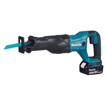 makita/牧田 充电式往复锯马刀锯，冲程32mm切割管子130mm/木材255mm，18V 5.0Ah两电一充,DJR186RTE