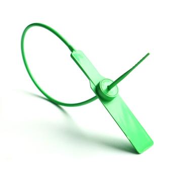 SAFEWARE/安赛瑞 塑料封条（100根装）一次性塑料铅封，绿色，全长28cm