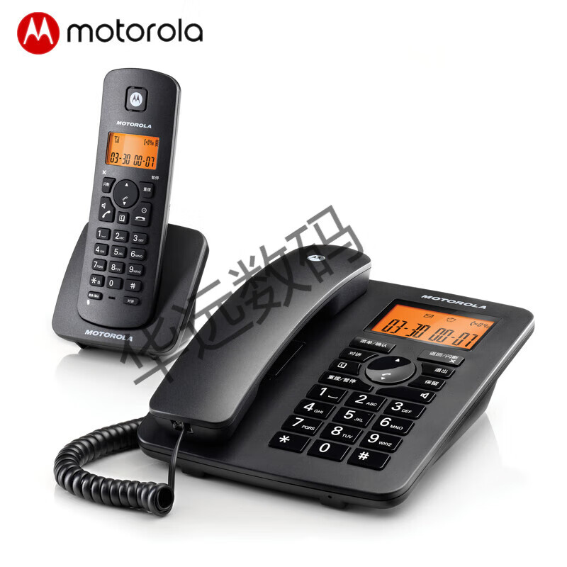 摩托罗拉/Motorola 有绳电话机，C4200C 黑色 ：1台