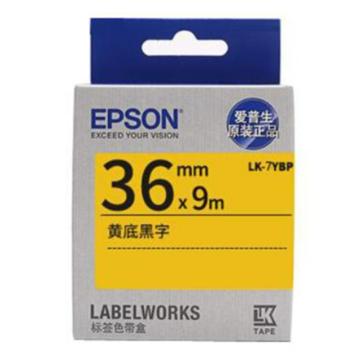 Epson/爱普生 标签色带 黄底黑字 36mm