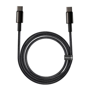 Baseus/倍思 100W双头Type-c数据线 华为oppo三星小米vivo笔记本手机5a充电器充电线 2米 黑色 PD快充线