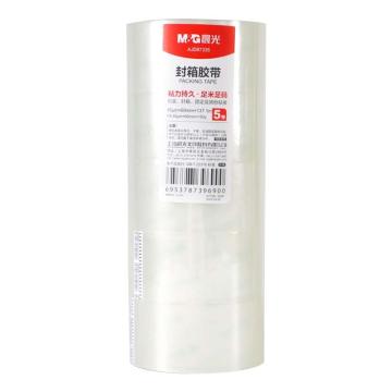 M&G/晨光 透明封箱胶带普透，AJD97335 60mm*150y 5卷/筒
