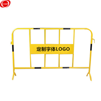 CNMF/谋福 561护栏市政交通铁马隔离栏 临时施工围栏 加厚道路围栏可移动防撞栏定制收费(铁马黄黑带牌1.2m*2m) 100010753688