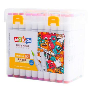 M&G/晨光 MGKids系列水性软头马克笔60色，ZPMV8006