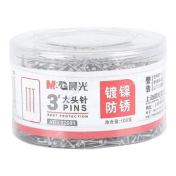 M&G/晨光 办公用3号大头针，ABS92601 PVC筒装