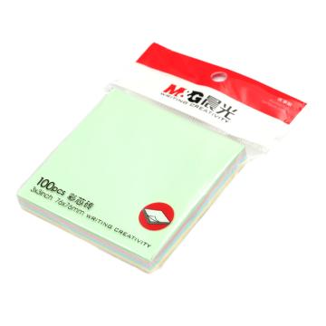 M&G/晨光 优事贴多彩自粘便条纸，YS-10 3X3 76mm*76mm 100页/本（混色装）