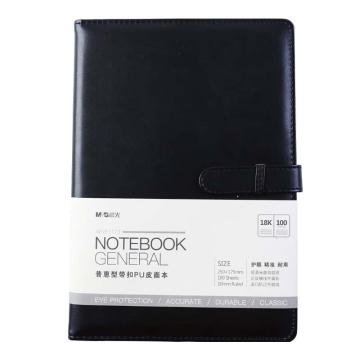 M&G/晨光 18k普惠带扣PU皮面本，APYE7T73A 100页黑