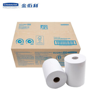 Kimberly-Clark/金佰利 SCOTT适高锁水精巧型单层大卷擦手纸 82280 176.7米*6卷/箱