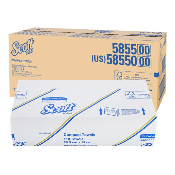 Kimberly-Clark/金佰利 SCOTT适高单层紧凑型擦手纸 58550 110张*16包/箱