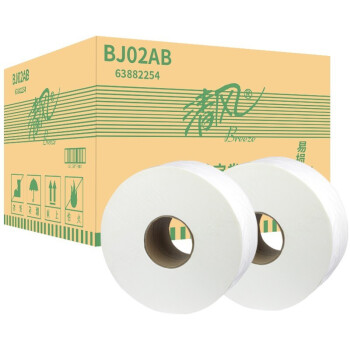 Breeze/清风 商务2层240米大卷纸 BJ02AB 12卷/箱