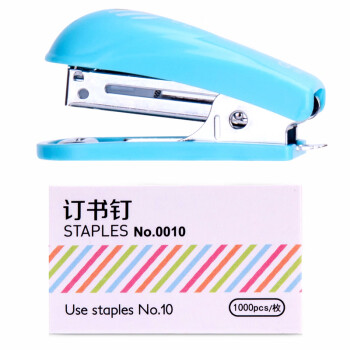 得力deli 0253订书机10#(卡式)(浅蓝)(台)