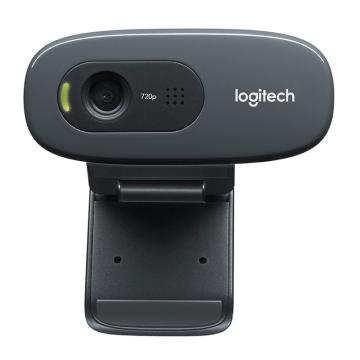 罗技Logitech 高清网络摄像头，C270 黑色