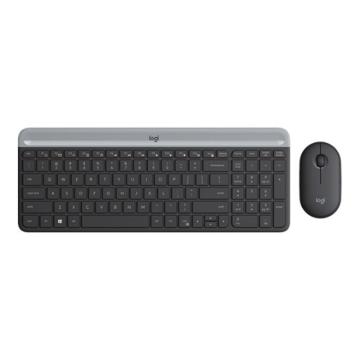 罗技Logitech 键鼠套装，MK470（黑） 无线超薄全尺寸键鼠套装