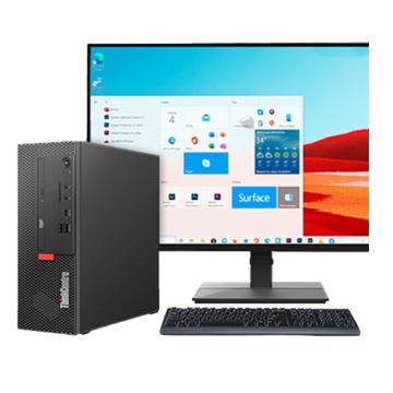 联想Lenovo 台式机套机，ThinkCentre K70/i5-12400/16G/512GSSD /集显/无光驱/WiFi6/180W/3年上门/23.8英寸/黑色