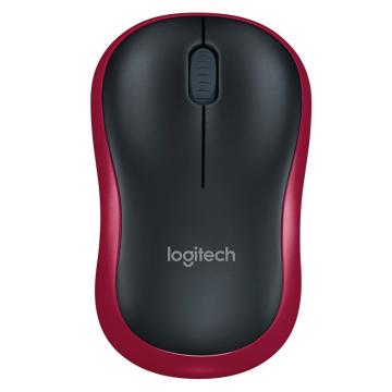罗技Logitech 无线鼠标，M186 红色 商务办公家用鼠标