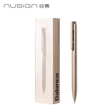 Deli/得力 纽赛NS999ES速干按动中性笔0.5mm子弹头(金)(1支/盒)