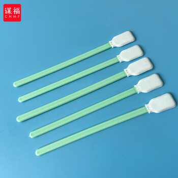 CNMF/谋福 6199超细无尘布净化棉签不掉屑镜头显示屏线路板擦拭棒 无尘布大扁头（100只）5包装 100019689349