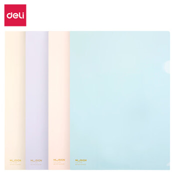 Deli/得力 NS183纽赛单入文件套(混)(包)