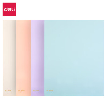 Deli/得力 NS185纽赛4入文件套(混)(个)