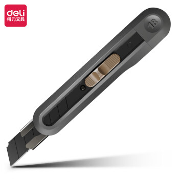 Deli/得力 纽赛NS062纽赛大号美工刀(深灰)(把)