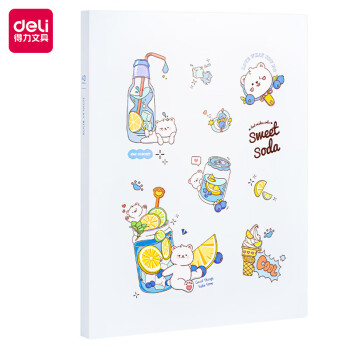 Deli/得力 PQ312-T40_40页资料册(蓝)(个)