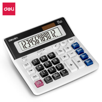 Deli/得力 2136ES桌面型计算器(白色)(台)