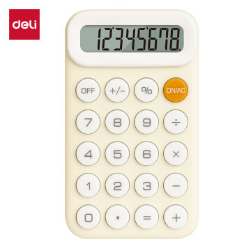 Deli/得力 TE10便携计算器(浅黄)(台)