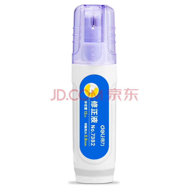 Deli/得力 优酷7382修正液(白)(12ml/只)